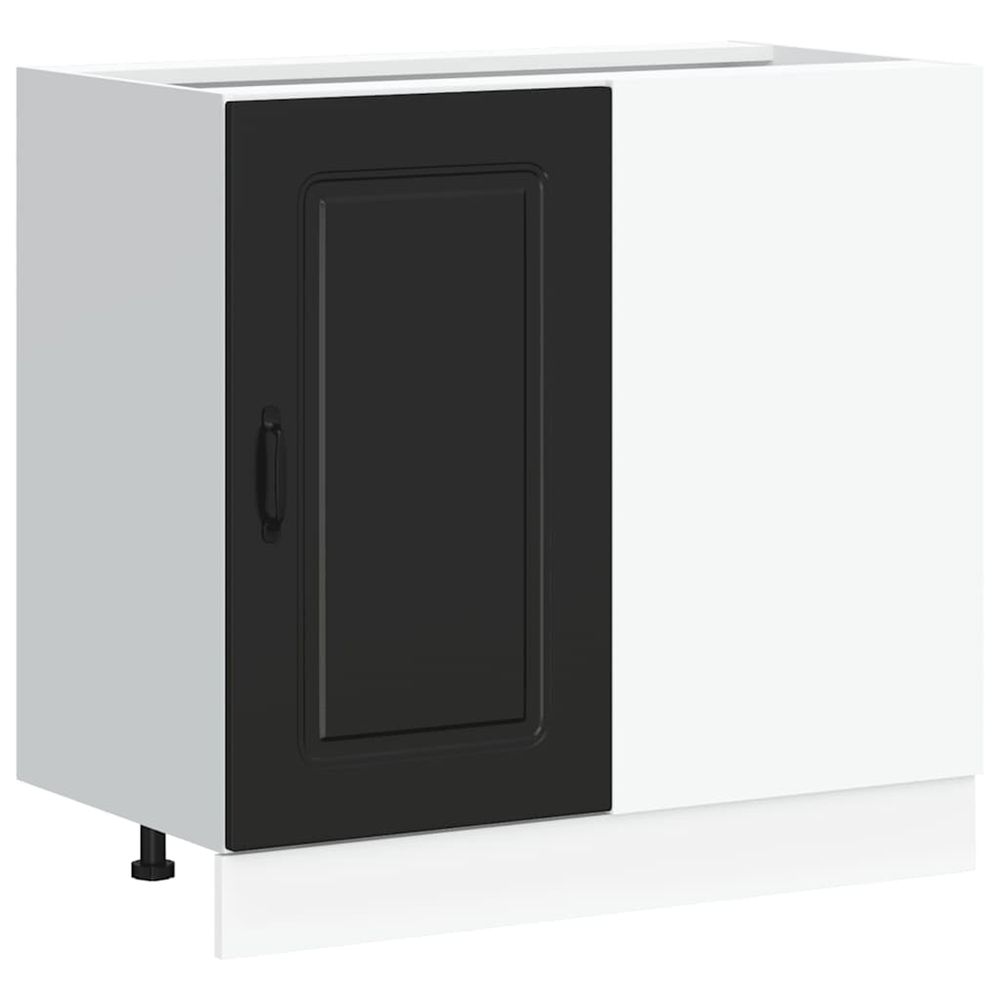 Meuble bas de cuisine « kalmar » bois d'ingénierie noir
