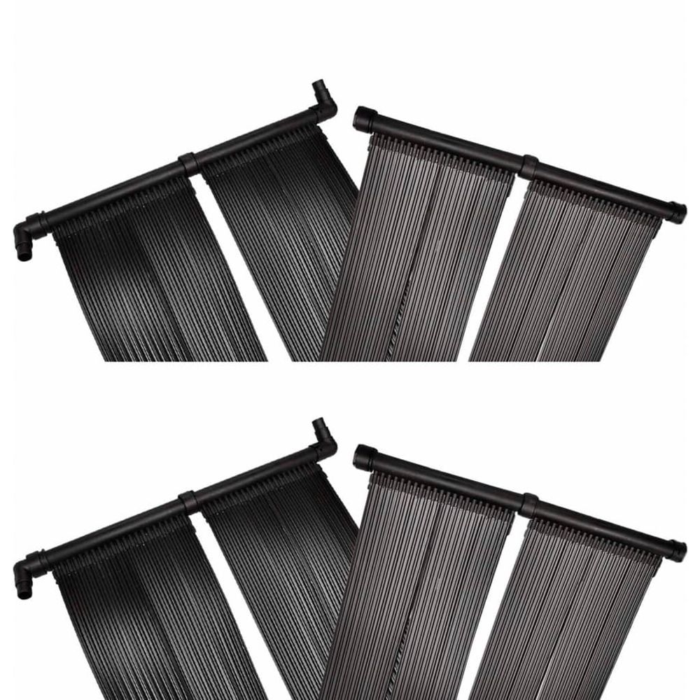 Panneaux solaires de chauffage de piscine 4 pcs 80x620 cm