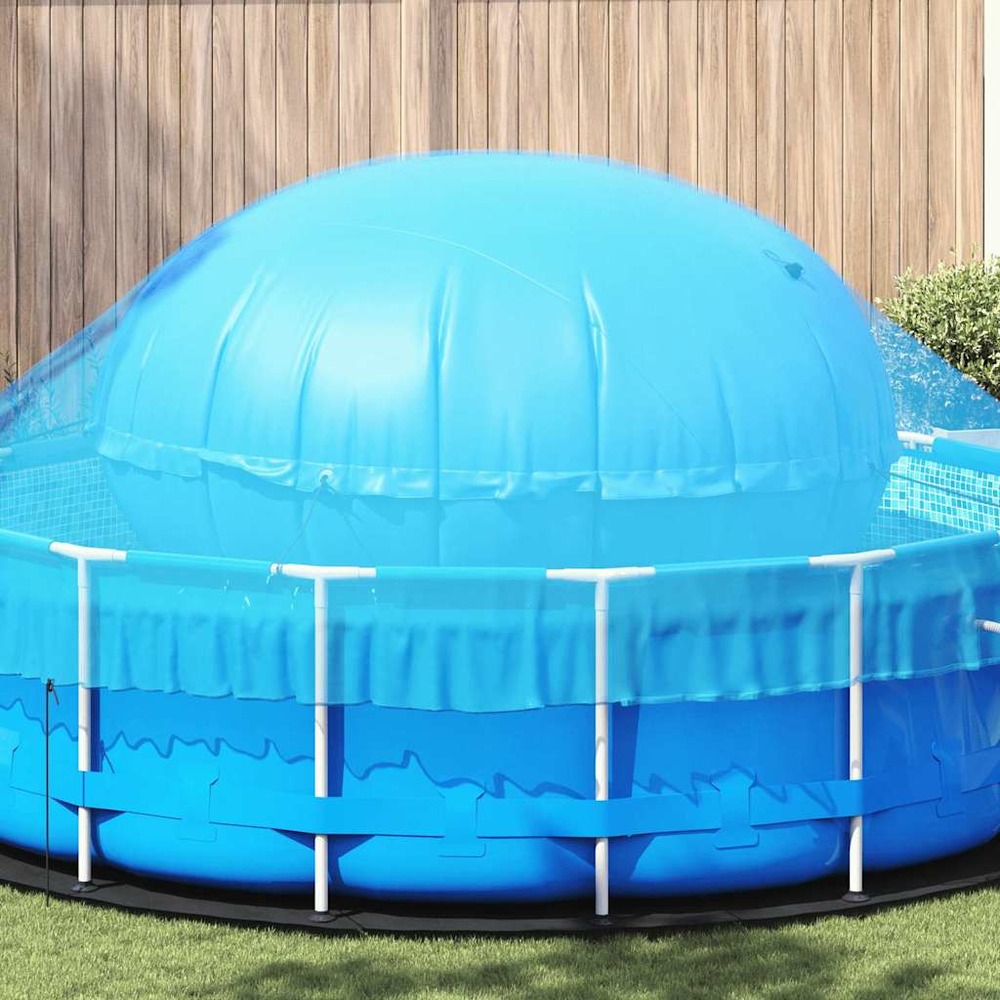 Coussin de piscine d'hiver bleu ø 220 x 140 cm pvc