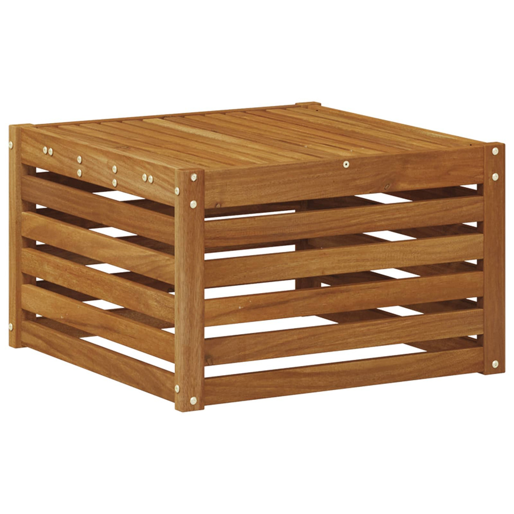 Table de jardin bois d'acacia massif naturel 59 x 59 x 37 cm