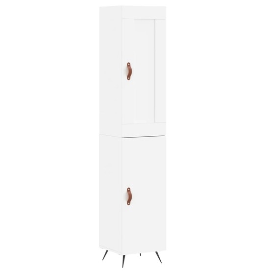 Buffet bahut commode armoire meuble de rangement organisateur cuisine salle de séjour salon haut 34,5 x 34 x 180 cm bois d'in