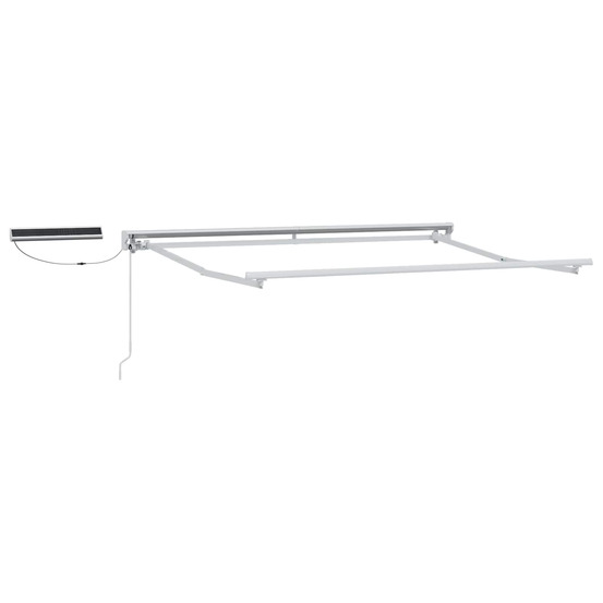 Cadre de store rétractable électrique blanc 3 x 2 m acier
