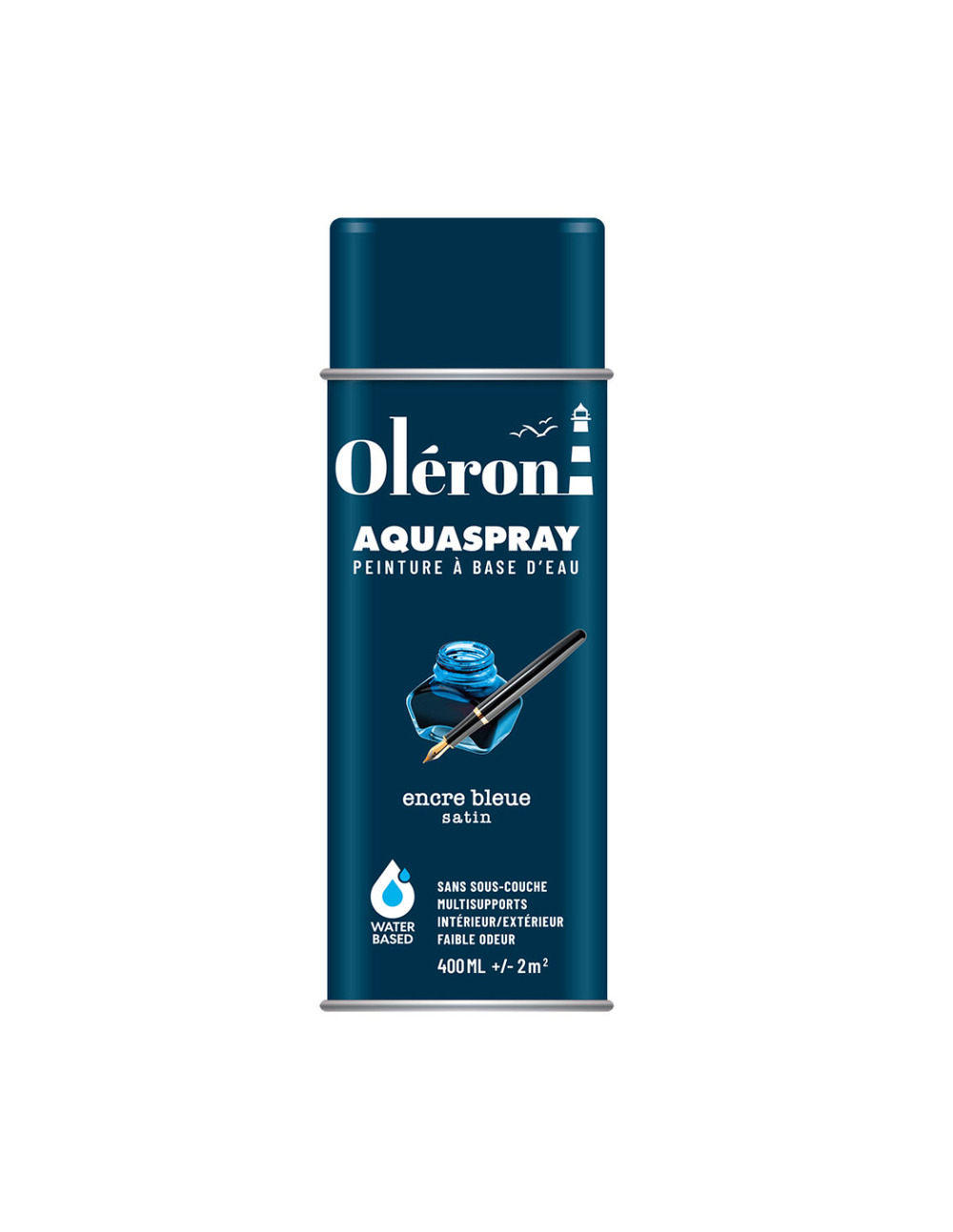 Aérosol technima aquaspray oléron encre bleue satiné 400ml - technima