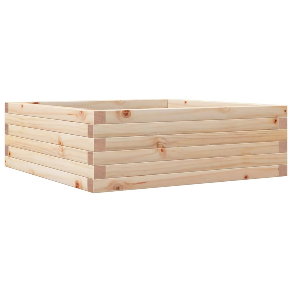 Jardinière d'extérieur 70x70x23 cm bois de pin massif