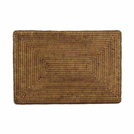 Set de table rectangulaire en rotin