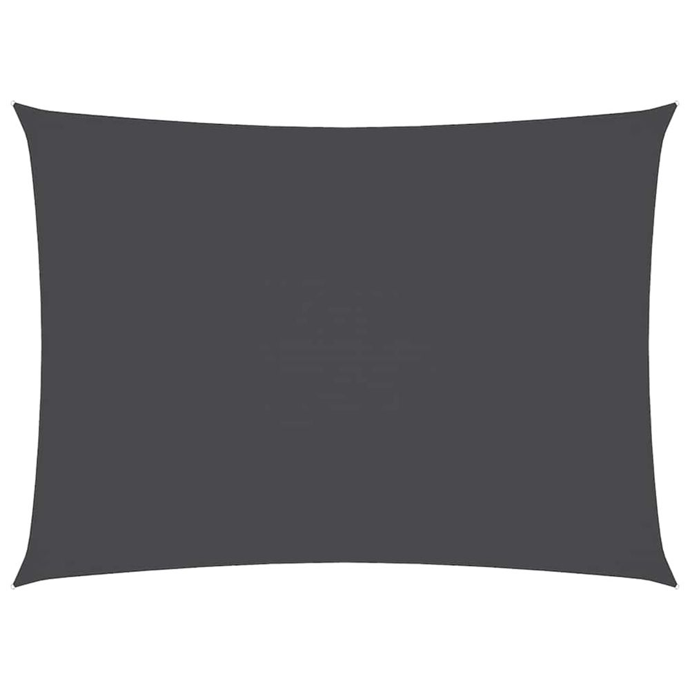 Voile de parasol tissu oxford rectangulaire 2,5x4,5m anthracite
