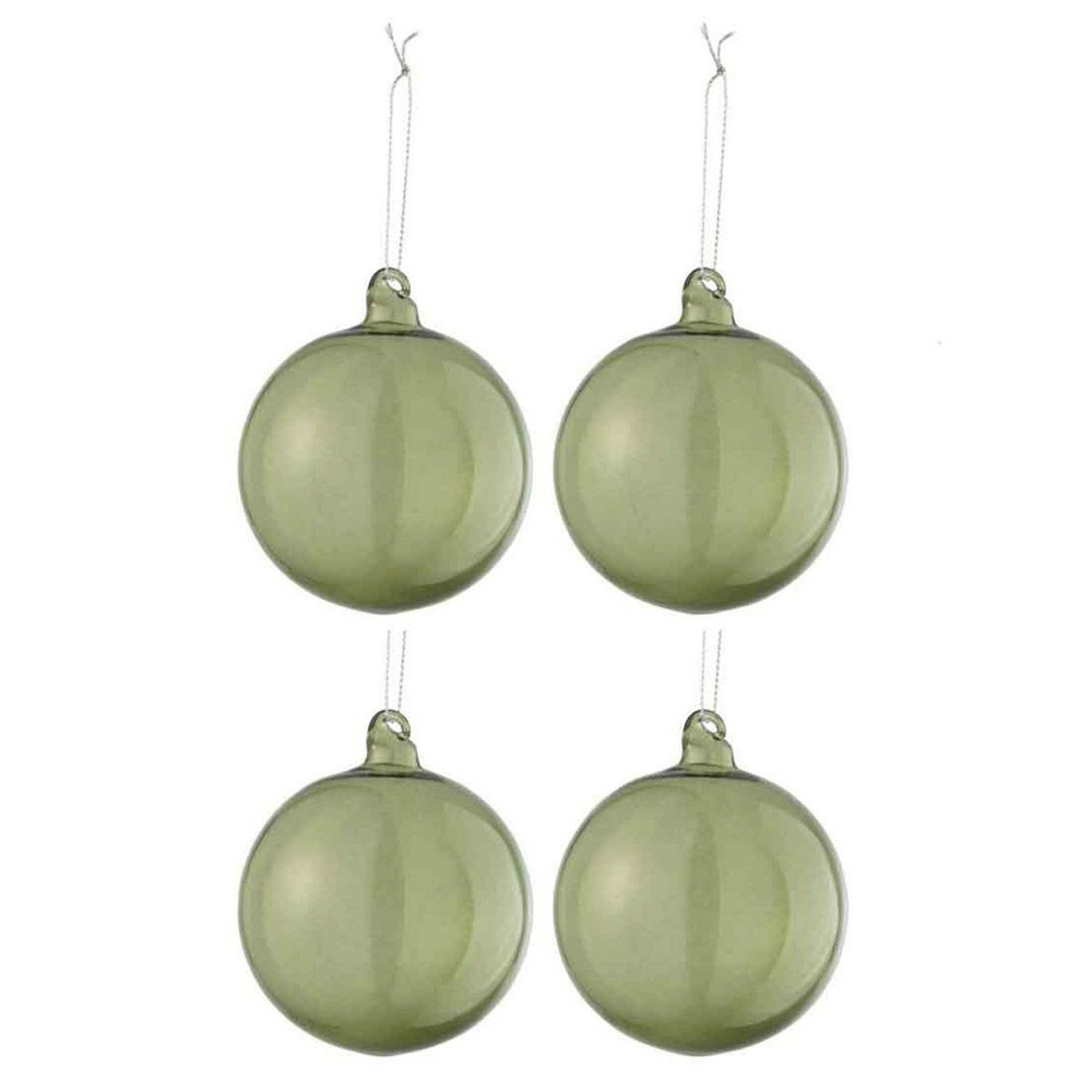 Lot de 4 boules de noël 