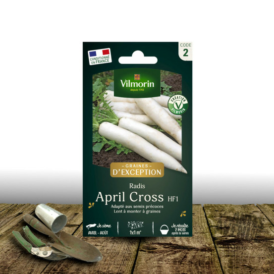 Graines de radis blanc japonais april cross hf1 - vilmorin sachet