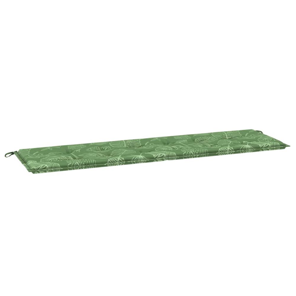 Coussin de banc tissu oxford modèle feuille 180 x 50 x 3 cm