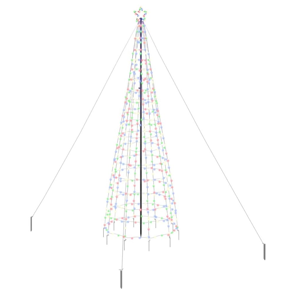 Arbre de noël led avec piquets au sol ekenas 400 cm 800 led