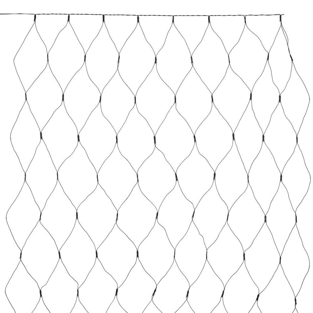 Guirlande lumineuse filet d'extérieur 2 x 1 m 120 led blanc chaud fil vert 13 fonctions sur secteur