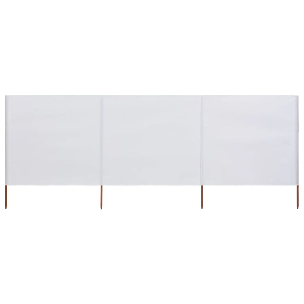 Brise vue 3 panneaux Tissu 400 x 160 cm