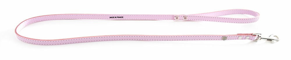 Martin sellier - laisse pour chiens avec plaque d'identification martin sellier - laisse pour chiens en cuir pleine fleur