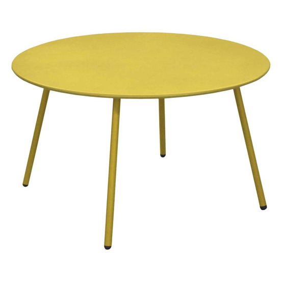 Table basse jardin ronde en acier rio 70 cm
