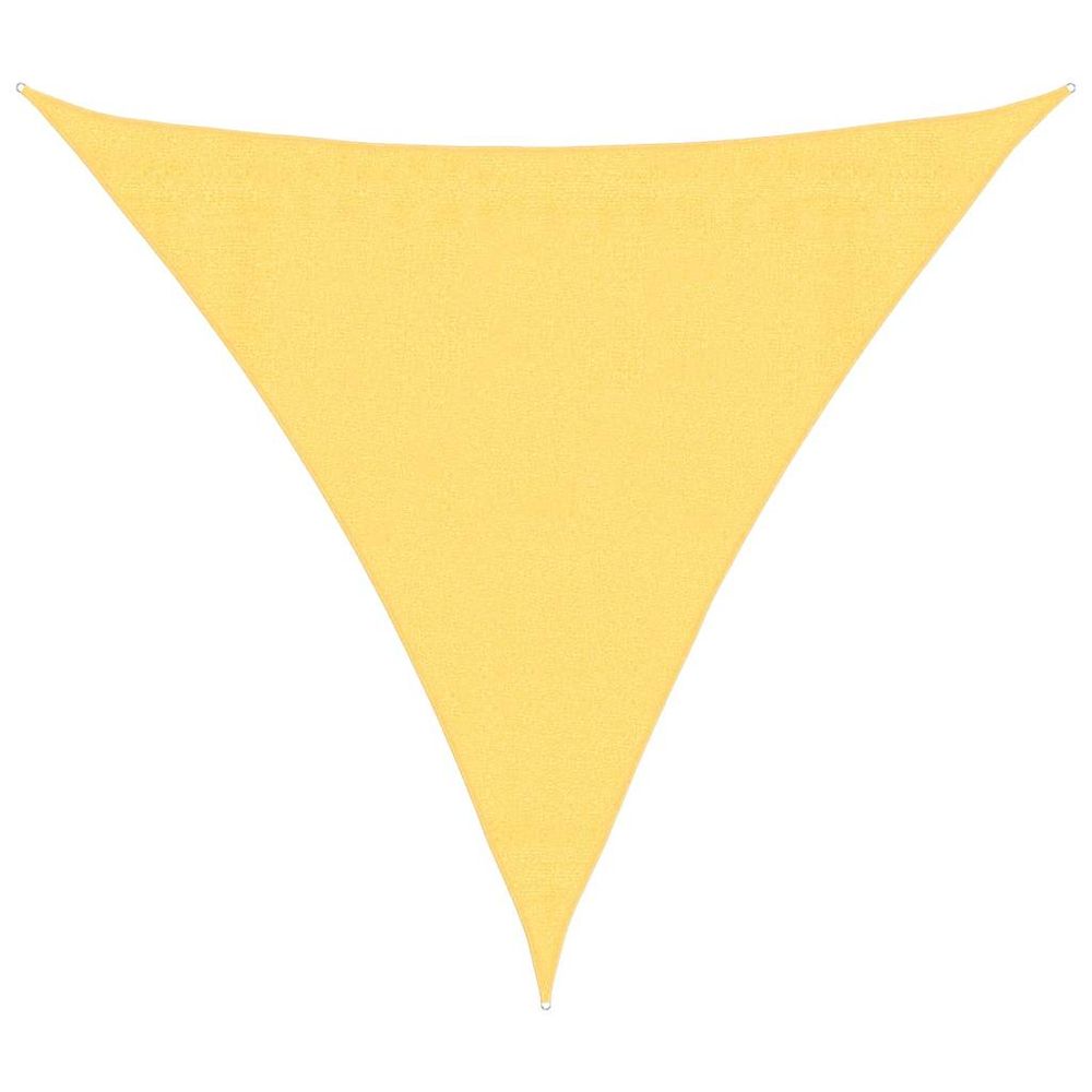 Parasol en pehd triangulaire 3,6x3,6x3,6 m beige