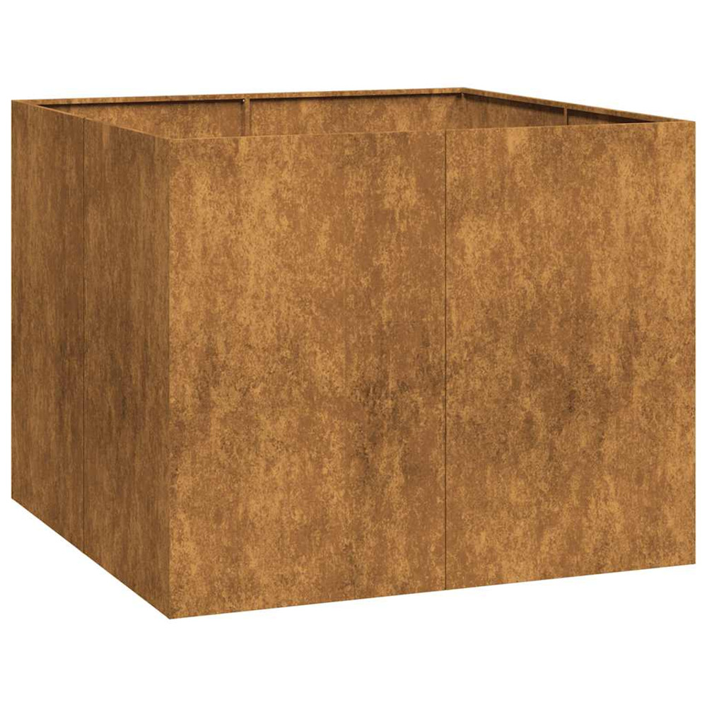 Jardinière d'extérieur rouillé 100x100x80 cm acier inoxydable