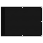 Écran de balcon noir 75x800 cm 100% polyester oxford