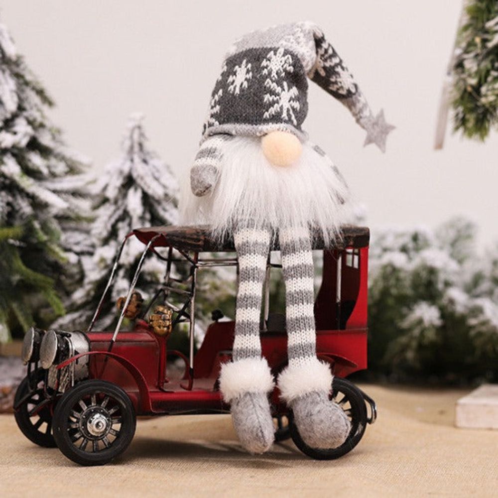 Grand lutin de noël - gris