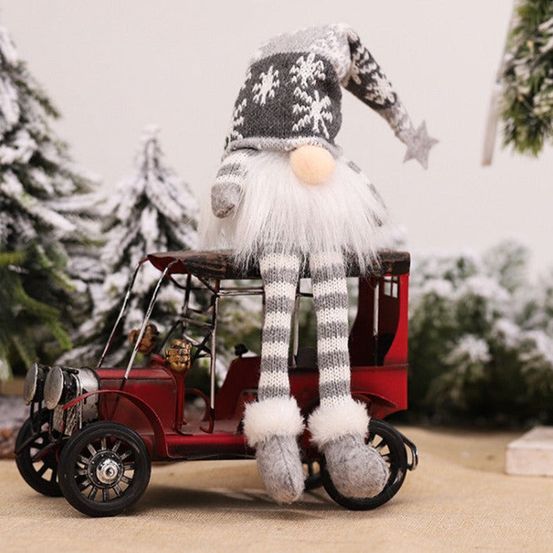 Grand lutin de noël - gris