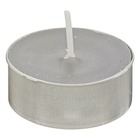 18 bougies chauffe-plats "hugo" h1,5cm gris clair
