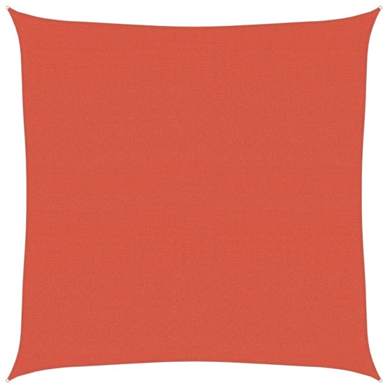 Voile d'ombrage 160 g/m² terre cuite 6x6 m pehd