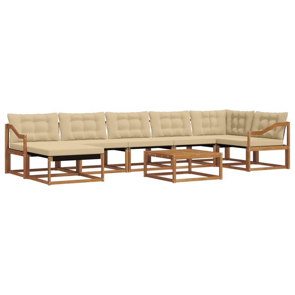 Ensemble de canapés d'extérieur 22 pcs naturel et beige