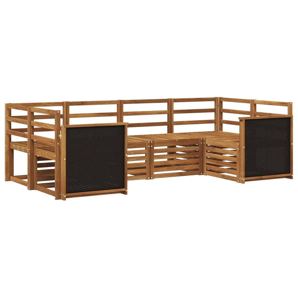 Ensemble de canapés d'extérieur 5 pc naturel