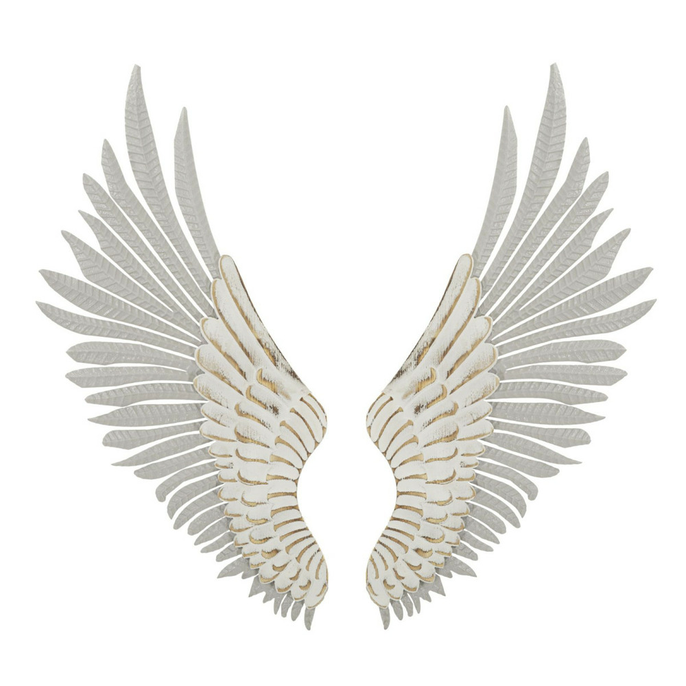 Paire d'ailes en métal 