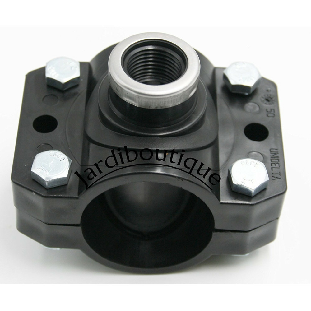 Collier de prise en charge renforcé ø 50 mm 1/2 pouce - 4 vis de serrage