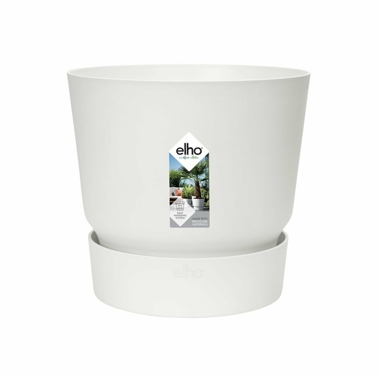 Pot elho greenville rond blanc 14 cm