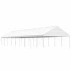 Belvédère avec toit blanc 20,07x5,88x3,75 m polyéthylène