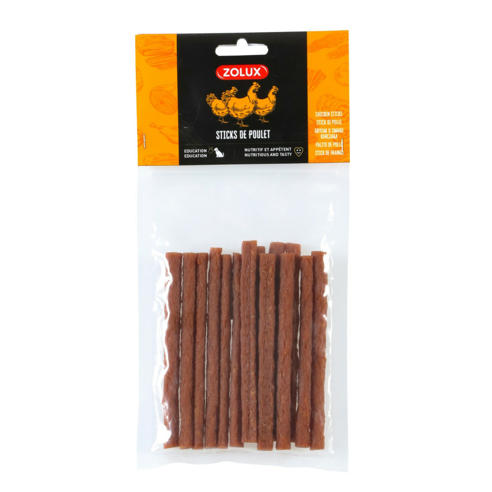 Sticks de poulet séché 100 g friandises pour chien