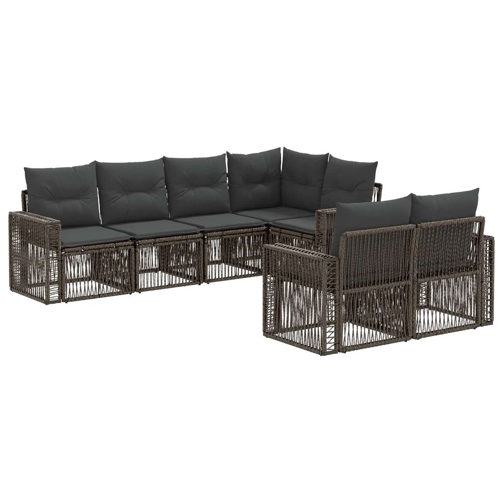Ensemble de canapé de jardin 7 pc 7-nombre de places