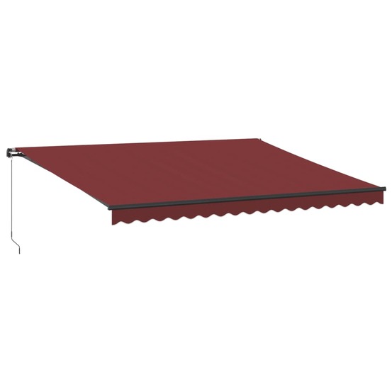 Auvent manuel rétractable bordeaux 450x350 cm
