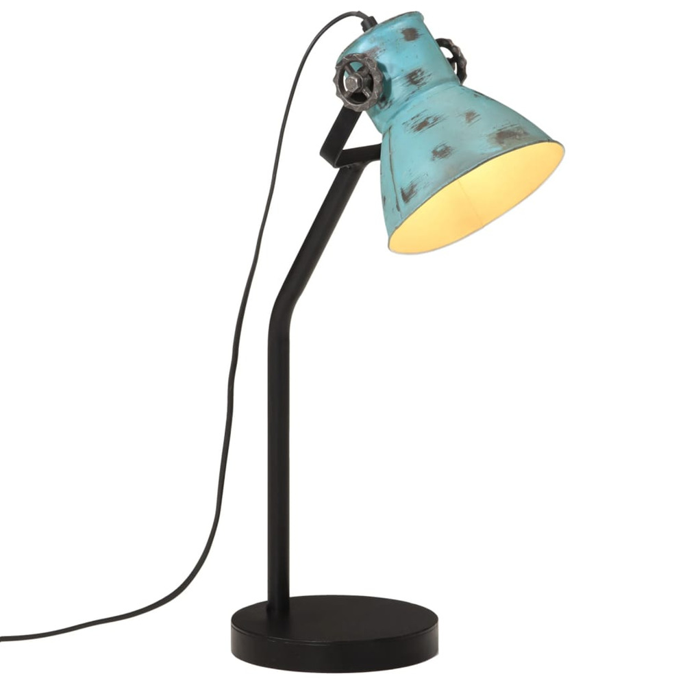 Lampe de bureau 25 w bleu délavé 17x17x60 cm e27