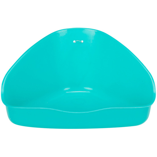 Bac à litière d'angle. 36 x 21 x 30 cm, couleur aléatoire. Pour rongeur.