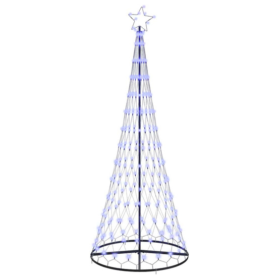 Arbre de noël led avec 290 led bleu 100 x 100 x 250 cm métal