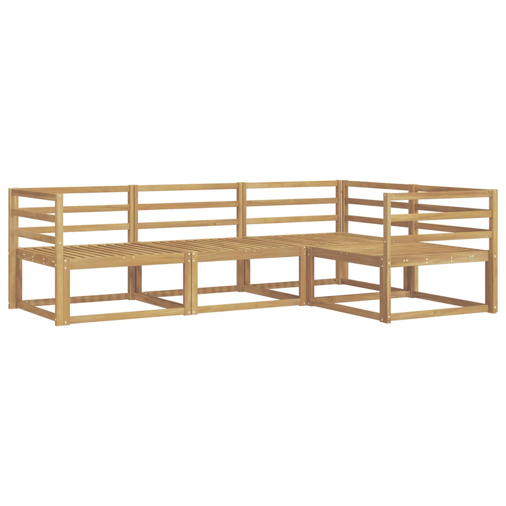 Ensemble de canapés d'extérieur 4 pcs blanc