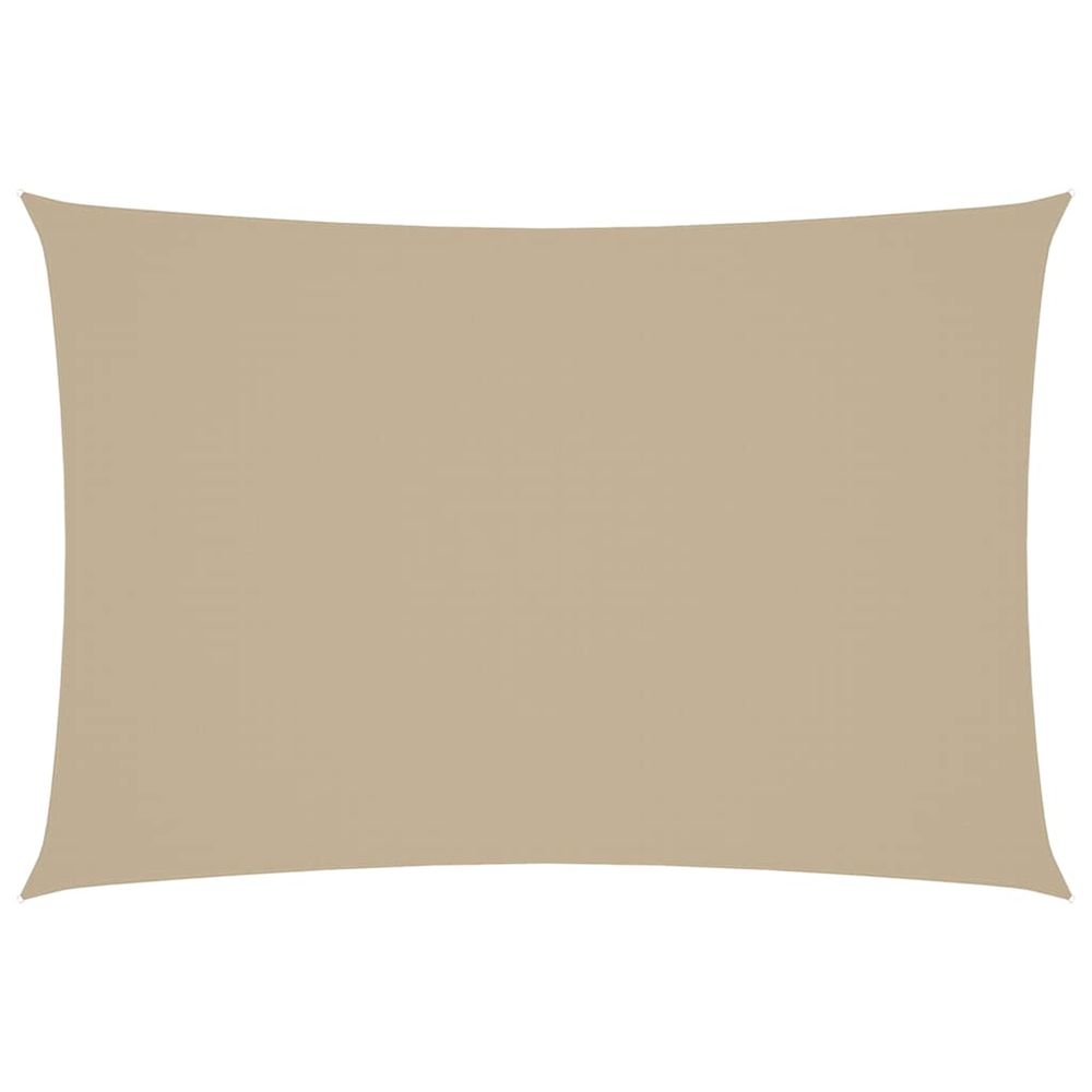 Voile de parasol tissu oxford rectangulaire 3x5 m beige