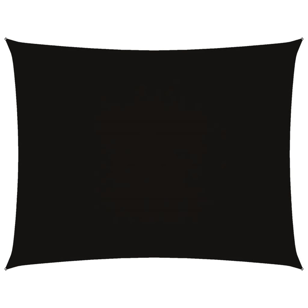 Voile de parasol tissu oxford rectangulaire 3,5x5 m noir