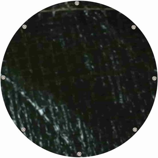 Bâche de protection ronde, 210g/m², bâche imperméable, verte, 4 m (12,57m²)