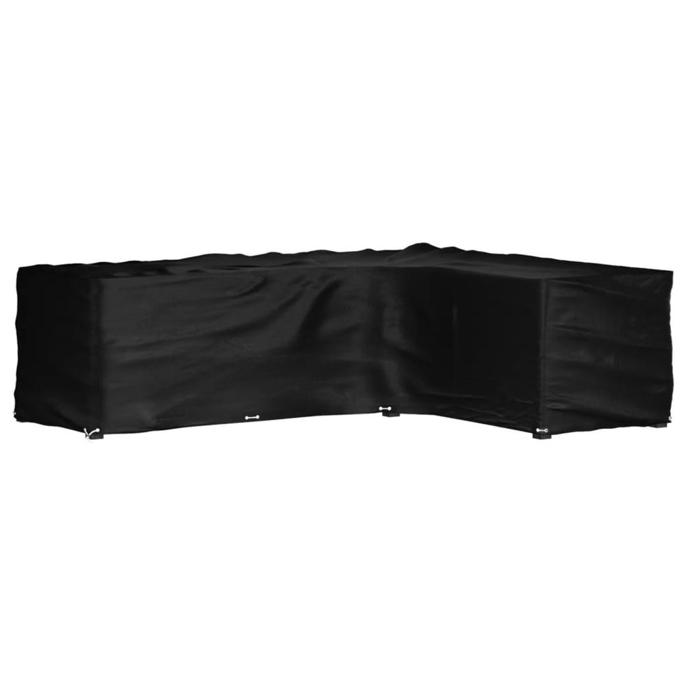 Housse de salon de jardin en forme de l 16 œillets 260x210x80cm