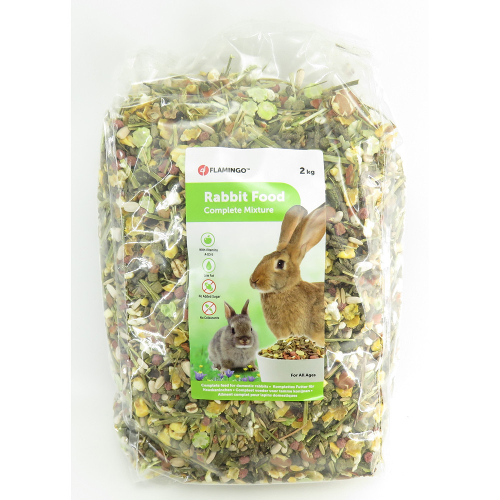 Mélange aliment complet pour lapins sac de 2 kg