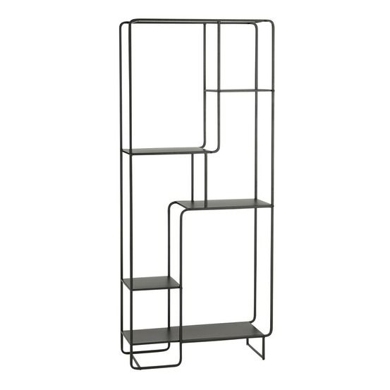 Mica decorations jules armoire - l76 x l30 x h178 cm - métal - noir