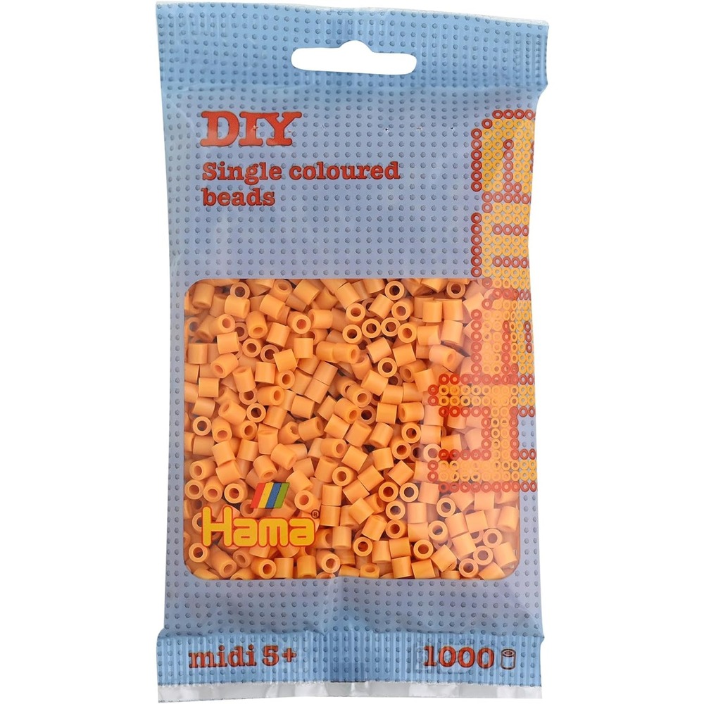 Sachet 1000 perles plastique midi marron nounours