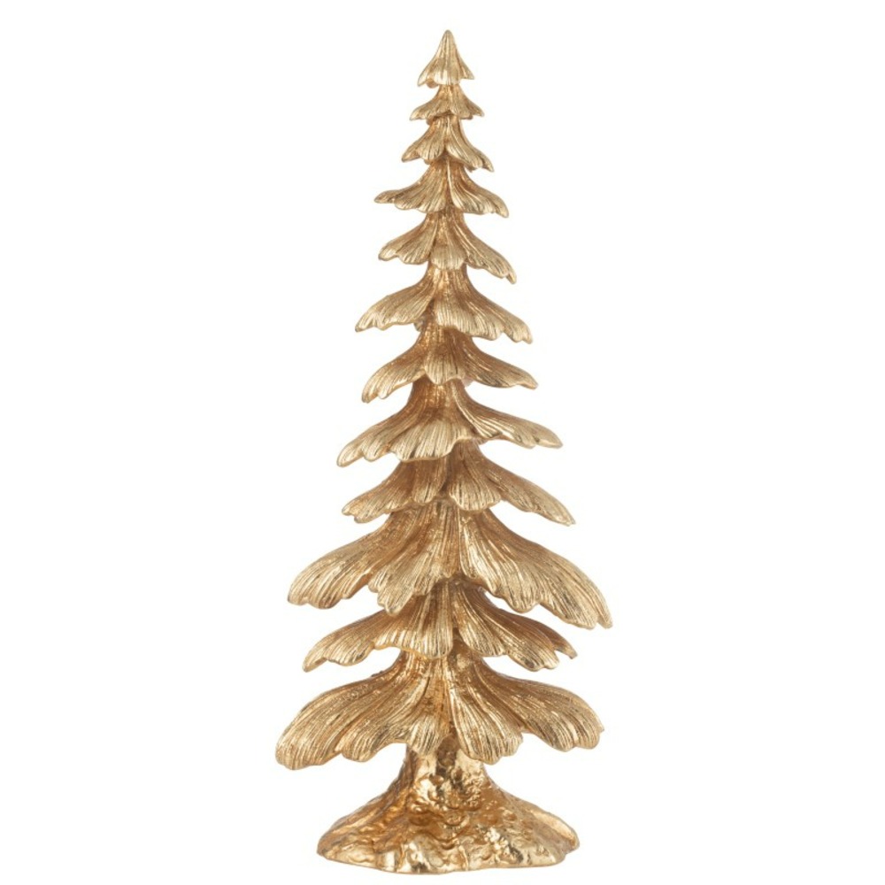 Sapin décoratif en polyrésine doré 21x13.5x51 cm h51