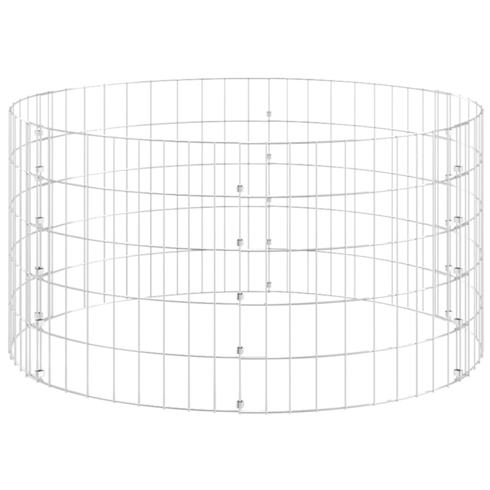 Composteur de jardin ø100x50 cm acier galvanisé