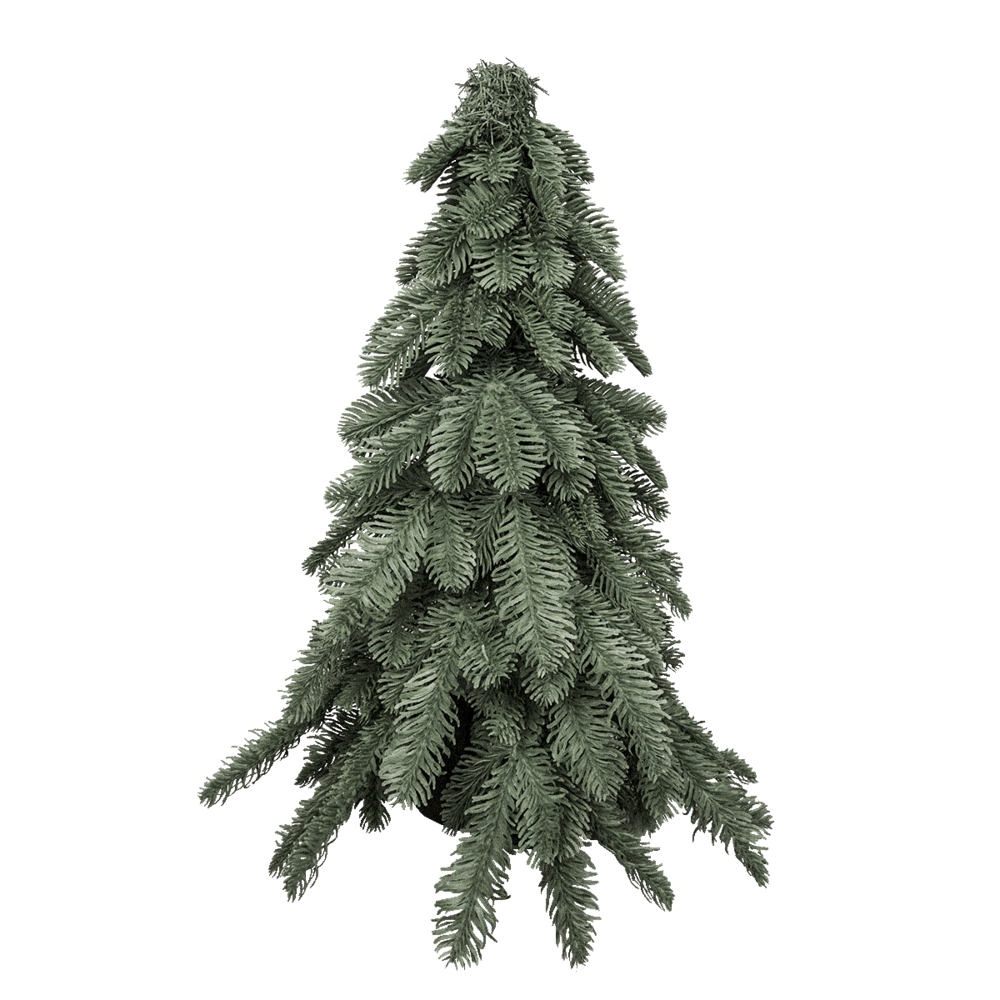 Petit sapin de noël artificiel de table 50 cm - style nobilis - little grove