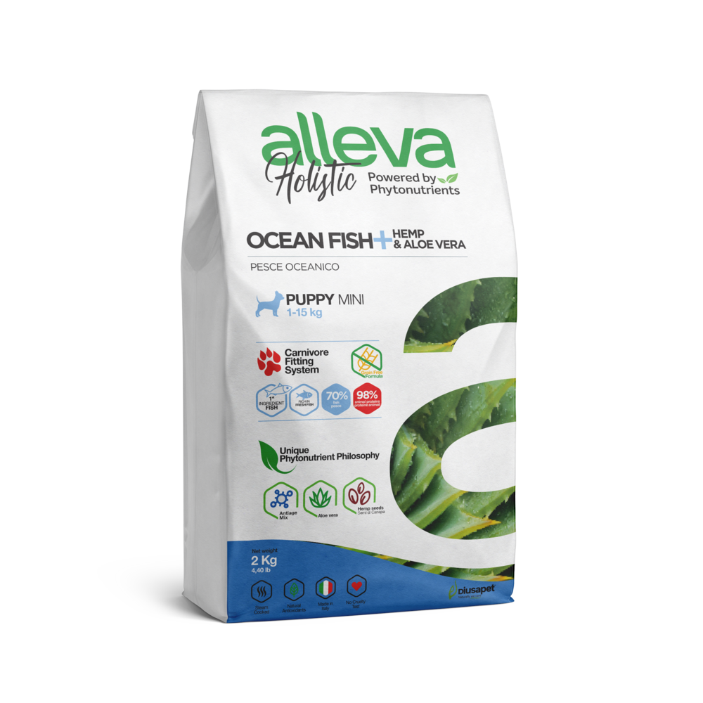 Alleva - croquettes sans céréales poisson pour chiot de petite taille 2kg