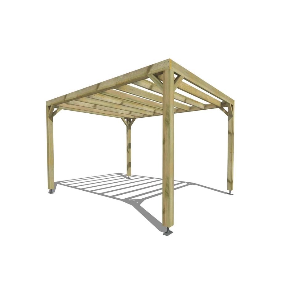 Pergola bois • 3m x 4m • indépendante • sens largeur • livraison comprise